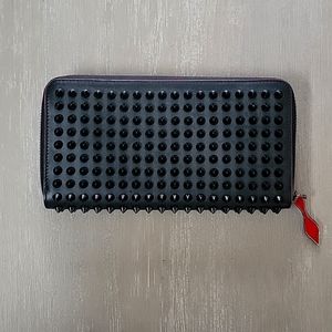 Christian Louboutin Panettone Black Spiked Wallet